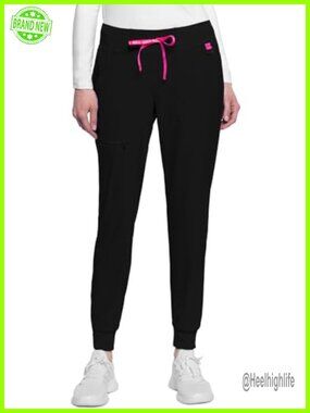 Med Couture Amp Scrub Jogger Pants, Missy Fit, Mid Rise, Drawstring, Moisture